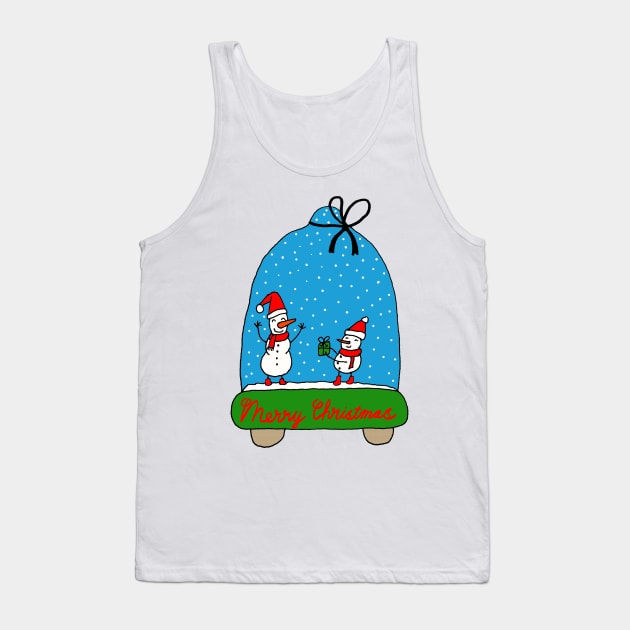 Snowman Dome Tank Top by jhsells98